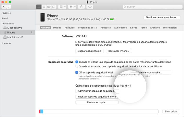 Cómo hacer una copia de seguridad de los datos del iPhone con iTunes o iCloud