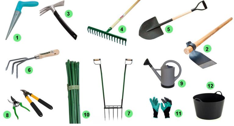 Mantenga sus herramientas de jardín