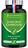 GARCINIA CAMBOGIA Pure - Supresor del apetito y quemador de grasas natural - 60% AHC - 60 cápsulas de 500 mg VEGAN - Suplemento para adelgazar ideal para la dieta - Fabricado en Francia