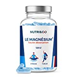 Magnesio + Vitamina B6 |  Malato de magnesio y liposomas |  Absorción superior con magnesio marino y bisglicinado |  Alto contenido 300mg /d |  Fatiga y estrés |  120 cápsulas Made in France |  Nutri&Co