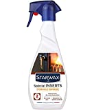 Limpiador de insertos STARWAX Express para estufas y chimeneas - Disuelve los rastros negros de humo y hollín - 500 ml x paquete de 3